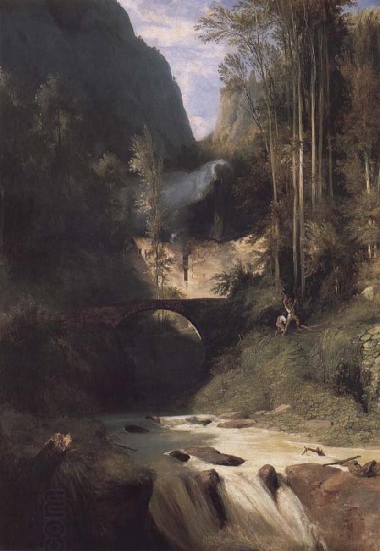 Carl Blechen Gorge near Amalfi oil painting picture